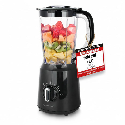 Emerio Standmixer 500W, 1,5L, Ice Crush, Schwarz