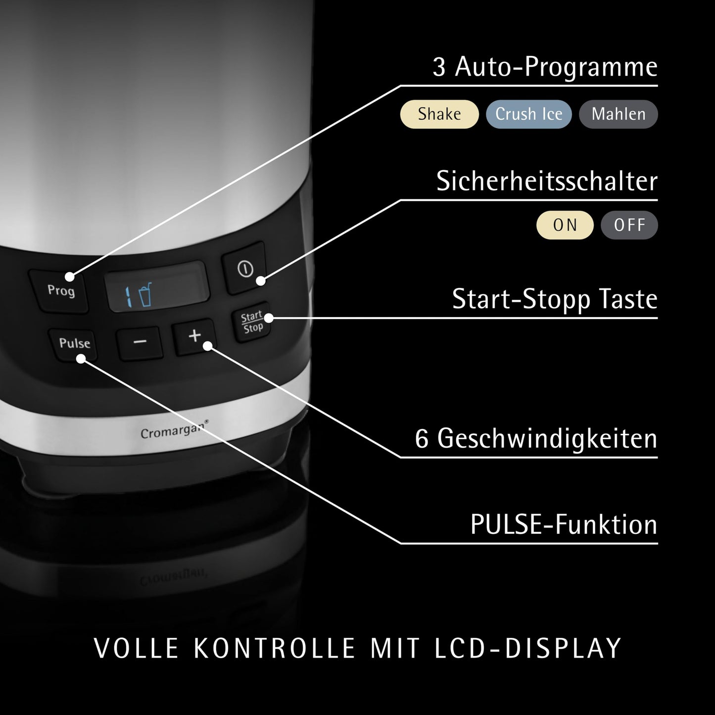 WMF Kult Pro Multifunktionsmixer 30000 U/min, Smoothie Maker